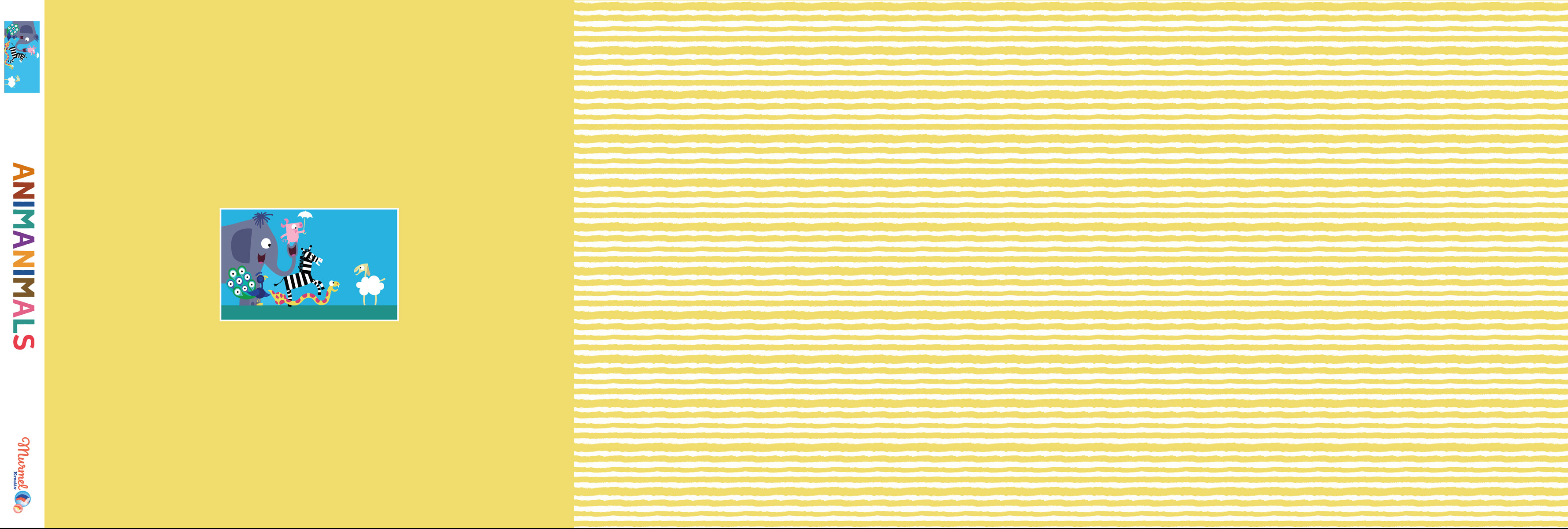 Jersey Panel "Animanimals"  gelb Stückware