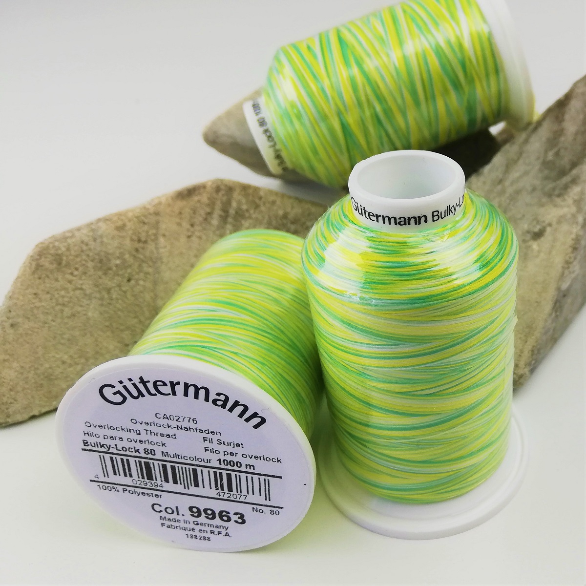 Gütermann Bauschgarn Bulky-Lock 80 Multicolor "light green" 9963, 1000m
