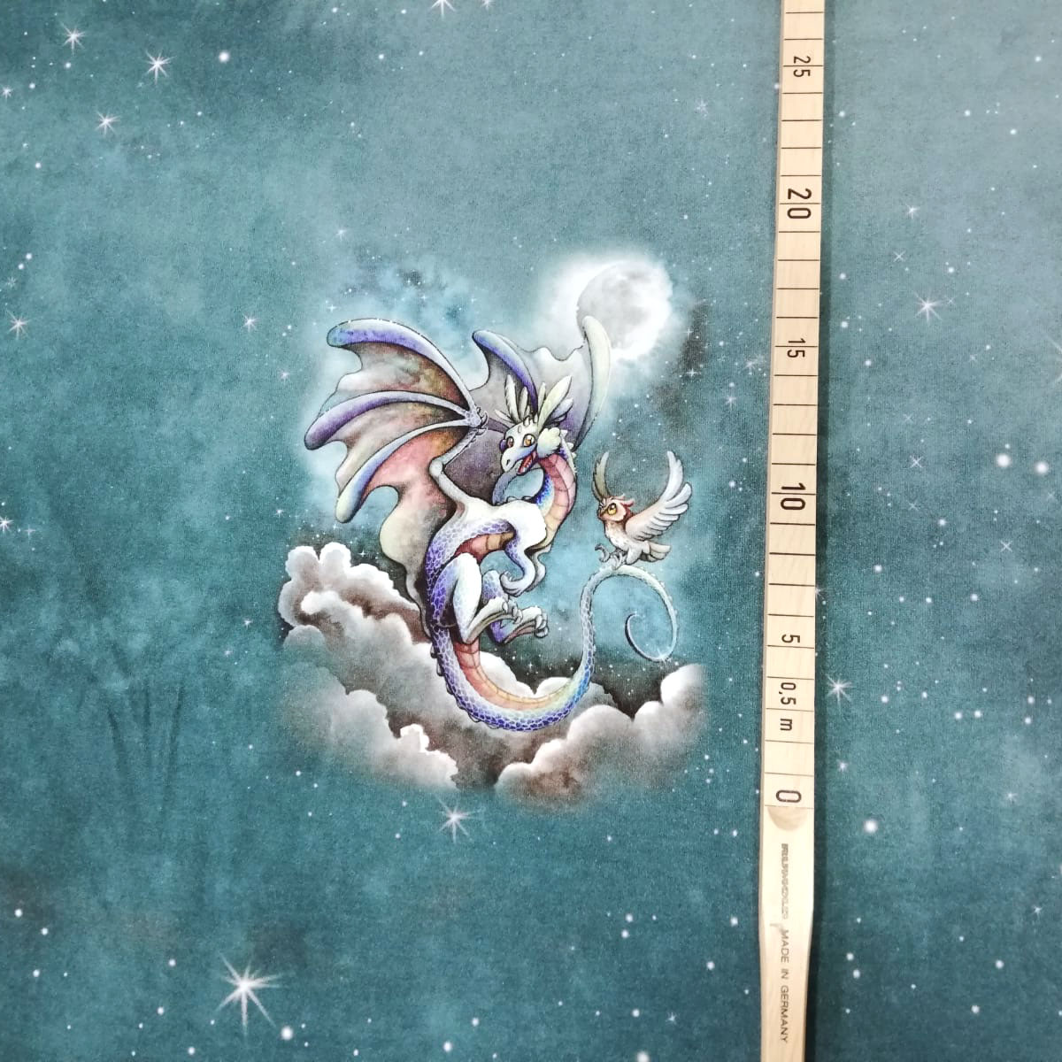 Jersey Panel "Moonlight Dragon" Stückware