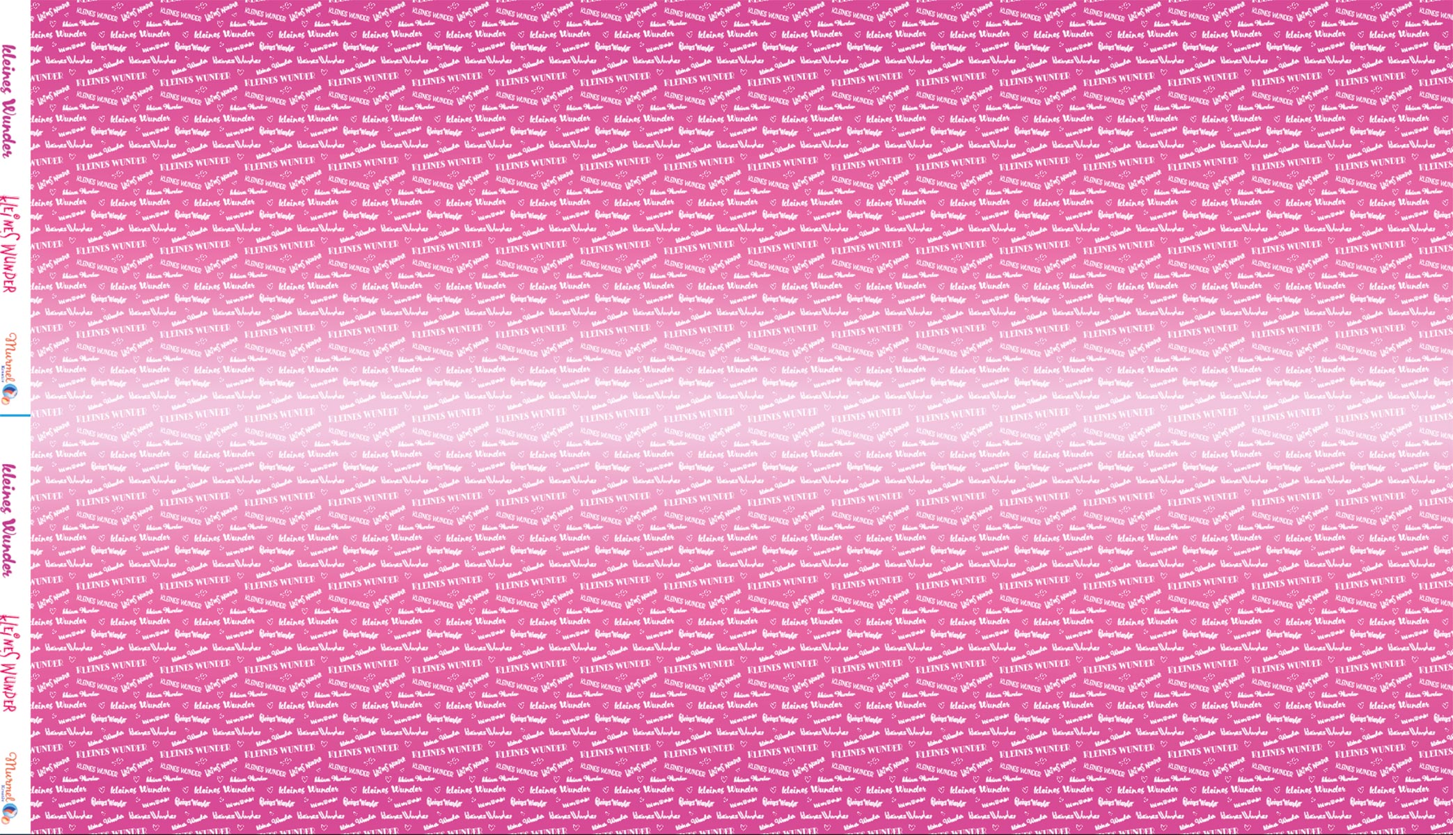 Viskose Sommersweat "kleines Wunder" Farbverlauf pink Meterware